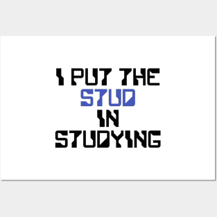 I put the Stud in the Studying Posters and Art